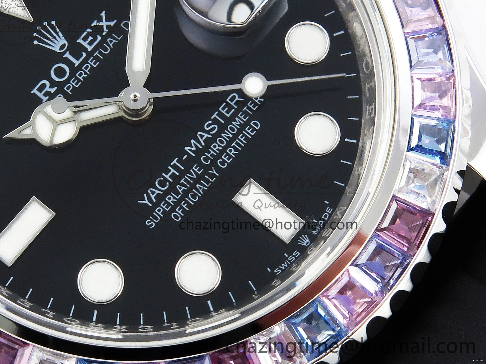 MiroTime 0422 Yacht-Master 226659 KF 1:1 Best Edition Diamonds Bezel WG Wrapped on Oysterflex Strap VR3235 (Gen Weight) Timeless 1576